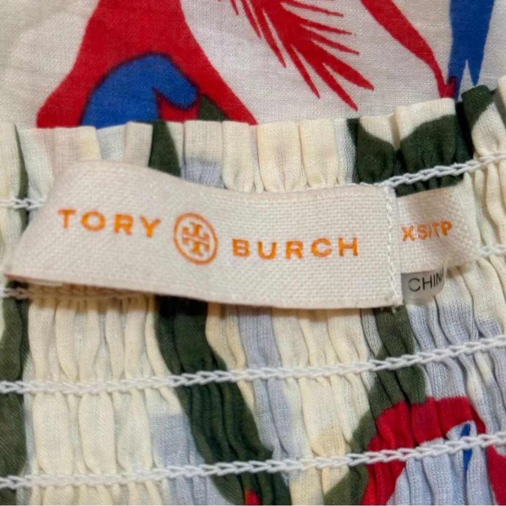 Tory Burch Iris Floral Print Beach Dress